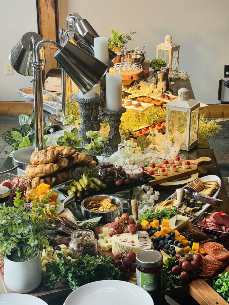 charcuterie and salad bar by Corwin's Personal Chef and Catering Services
