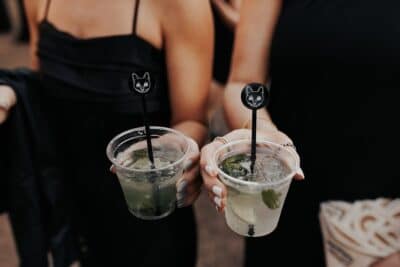 special black cat mojito poured by My Bar Service