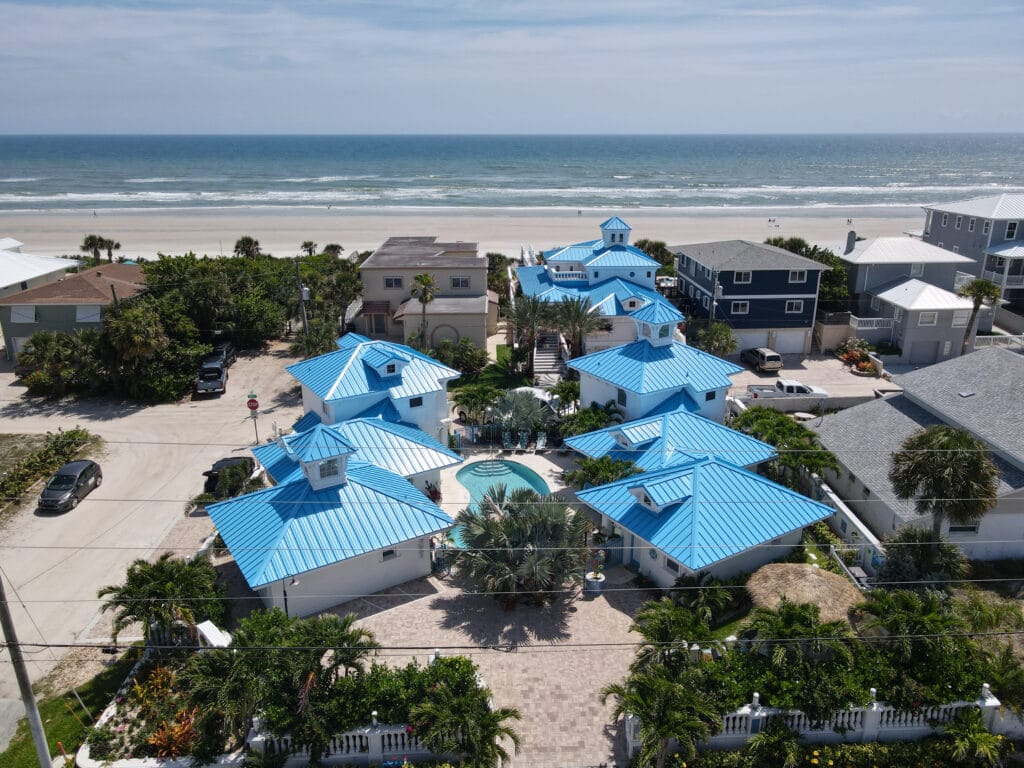 ocean front villas create a compound of Joy by the Sea