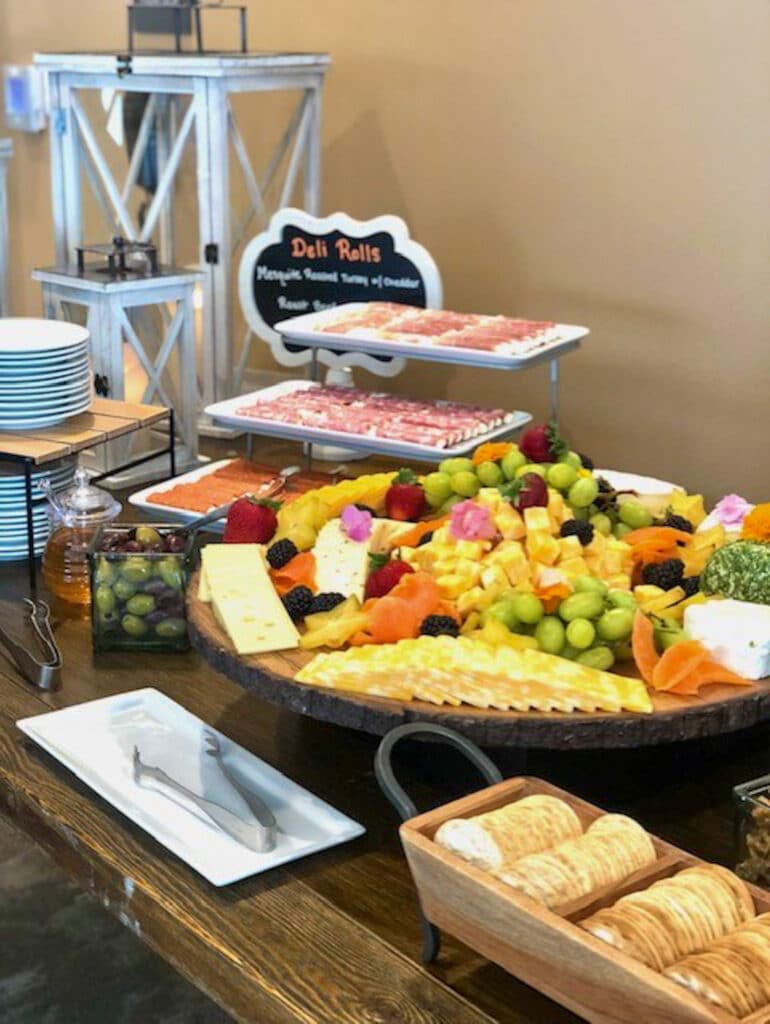 fruit and breakfast buffet at the Hilton Garden Inn Apopka City Center