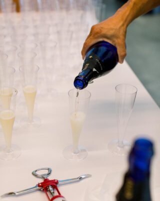 champagne being poured by My Bar Service