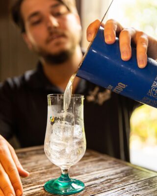 bartender from My Bar Service pouring drink