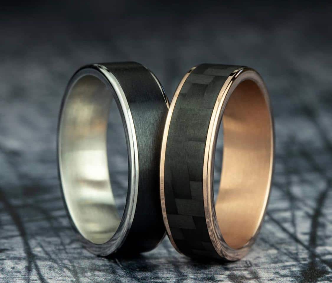 shopping for wedding bands - different metal rings 
