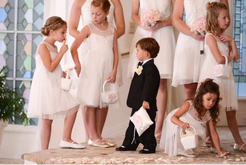 photo of wedding party children at wedding coordinated by Fairy Tales & Wedding Bells
