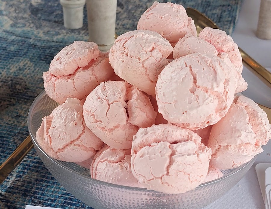 pink merengue cookies from The Cookie Jar Orlando