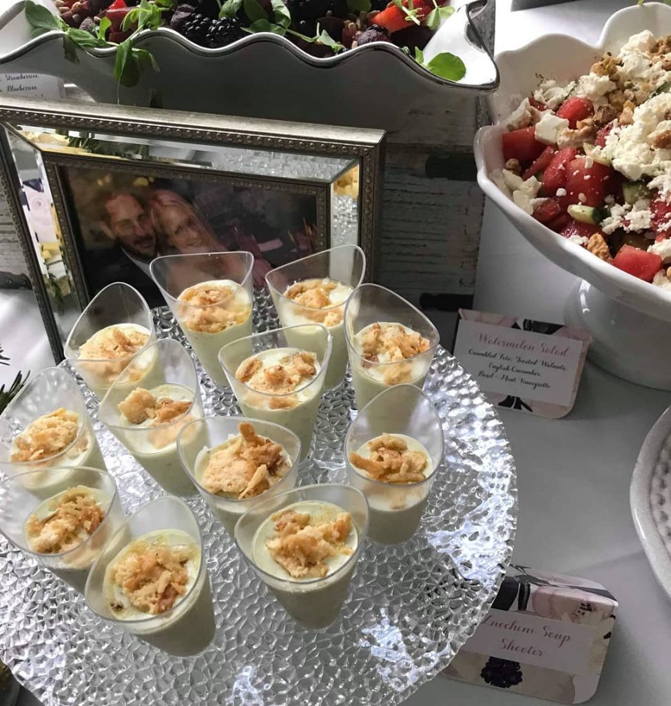 key lime dessert cups with graham cracker topping by Uncommon Catering