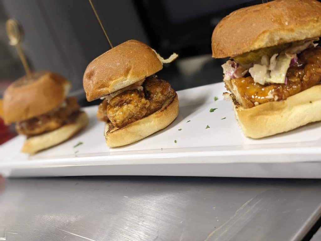 chicken sliders from Latin Raices Catering