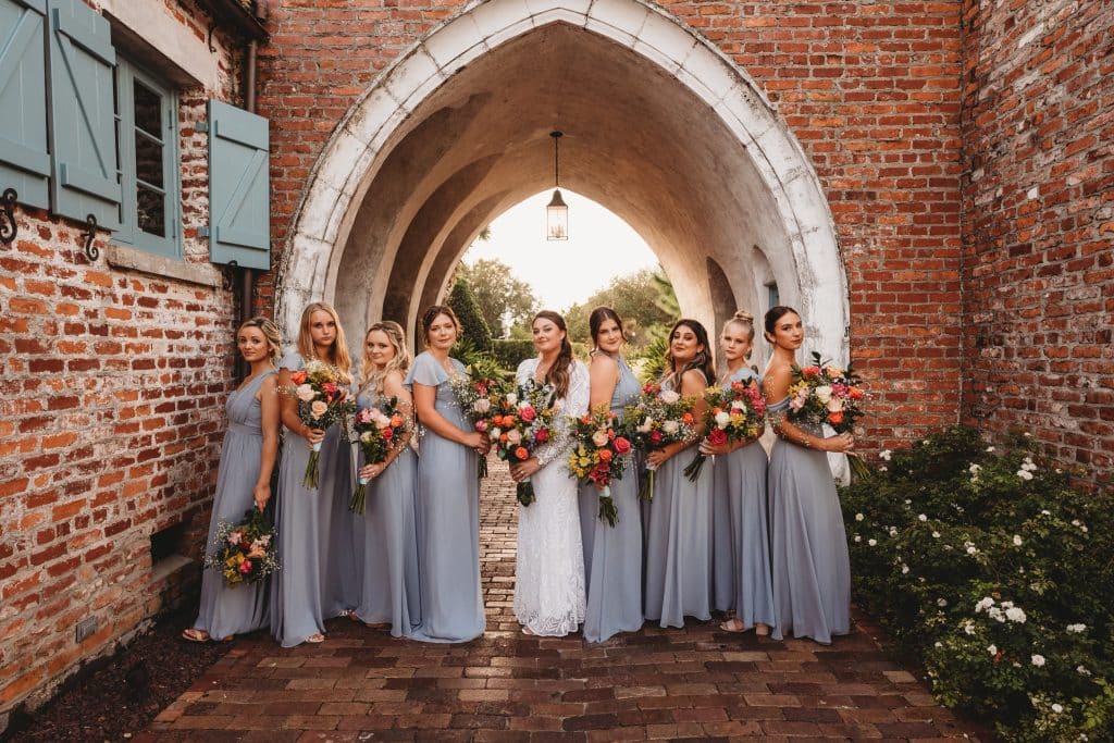 bridal party with hair and makeup by Marci Knuth Hair And Makeup LLC