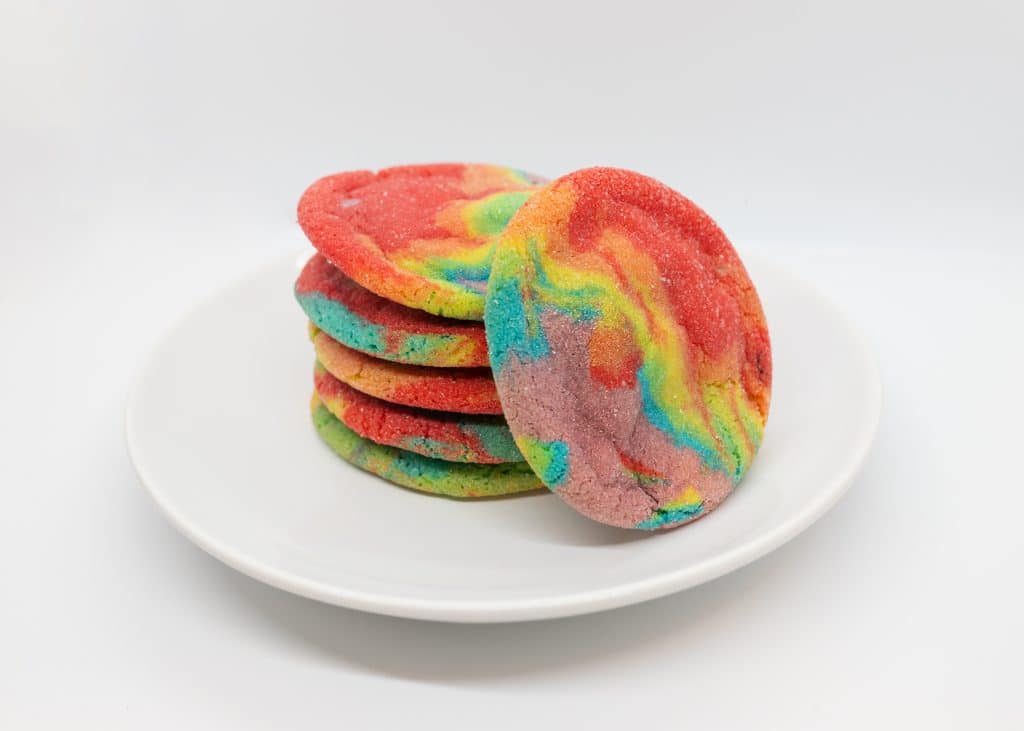 tie-dyed cookies by Parlor Kitchen