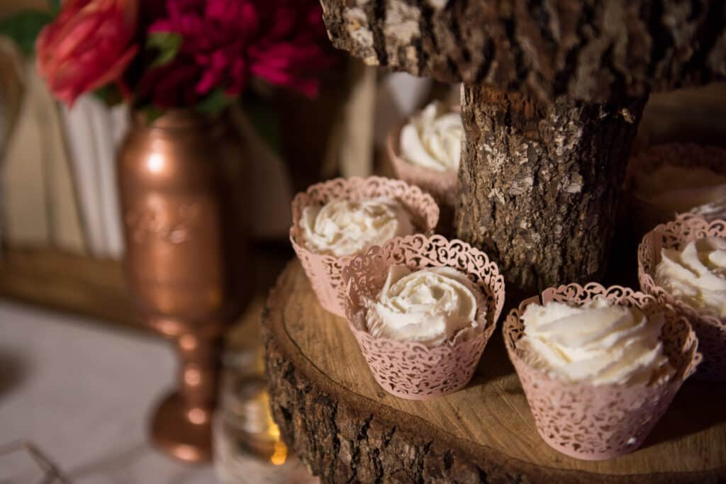 dessert cups at the Rocking L Ranch Wedding Barn