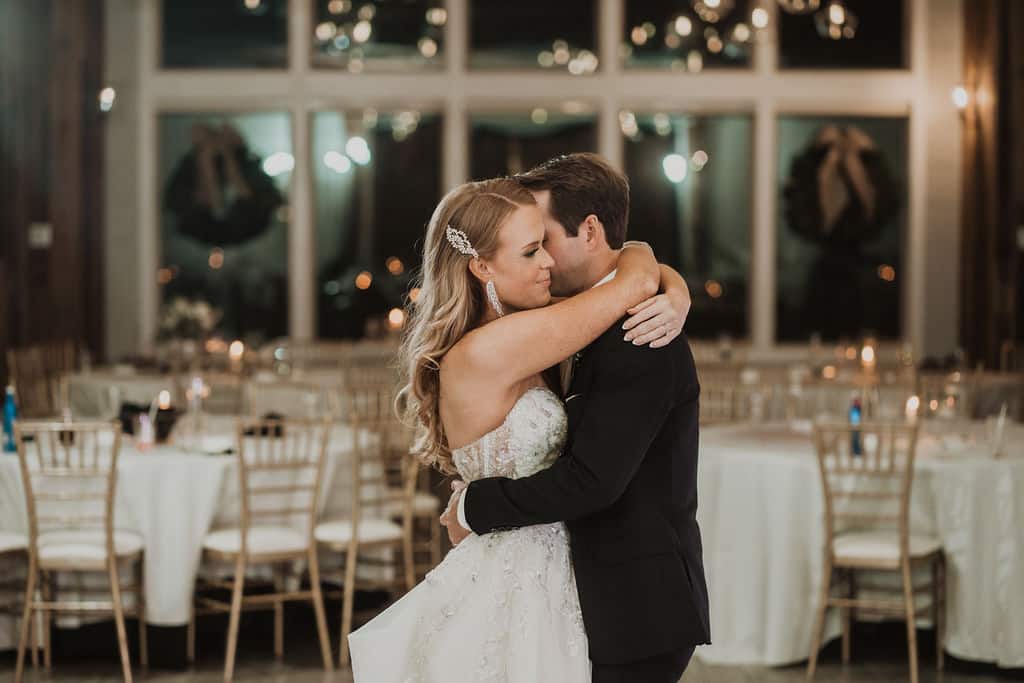 bride and groom dance at St. Johns Golf & Country Club