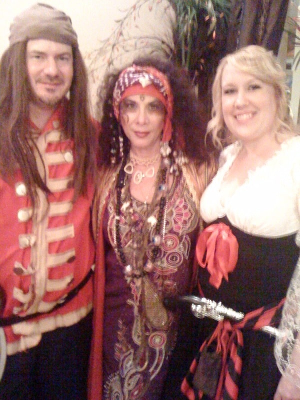 The Psychic Lady with a buccaneer and his wench