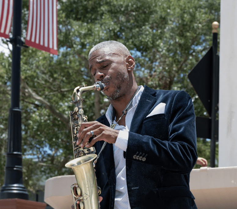 Khalil Stultz Saxophonist playing his horn