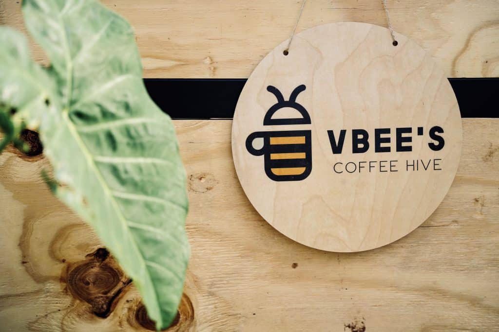 coffee coaster from VBee’s Coffee Hive