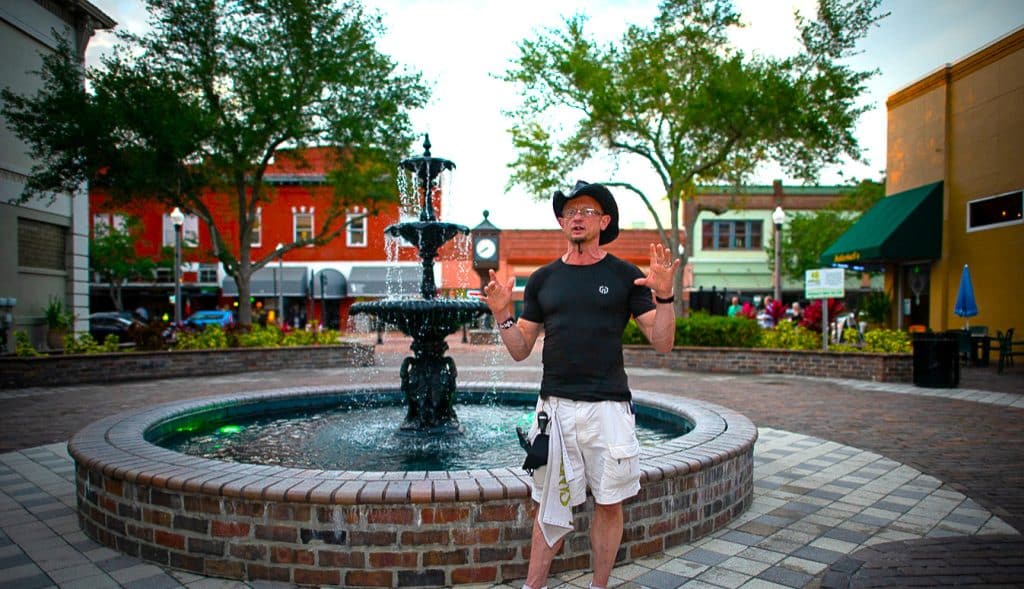 downtown plaza with fountain with Sanford Tours & Experiences