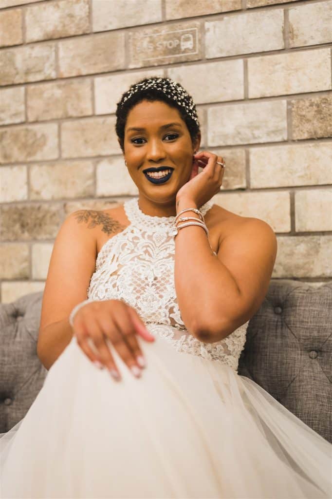 Melody and Steven Trellis 925 Wedding Bride photo