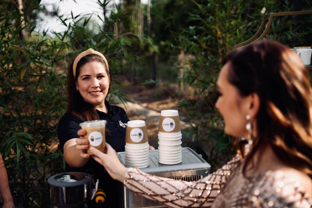 women having a coffee toast with coffee from VBee’s Coffee Hive