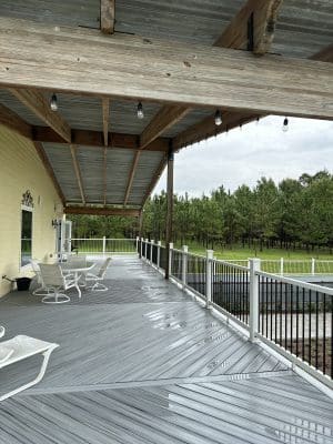 View of the outdoor patio, Central, FL