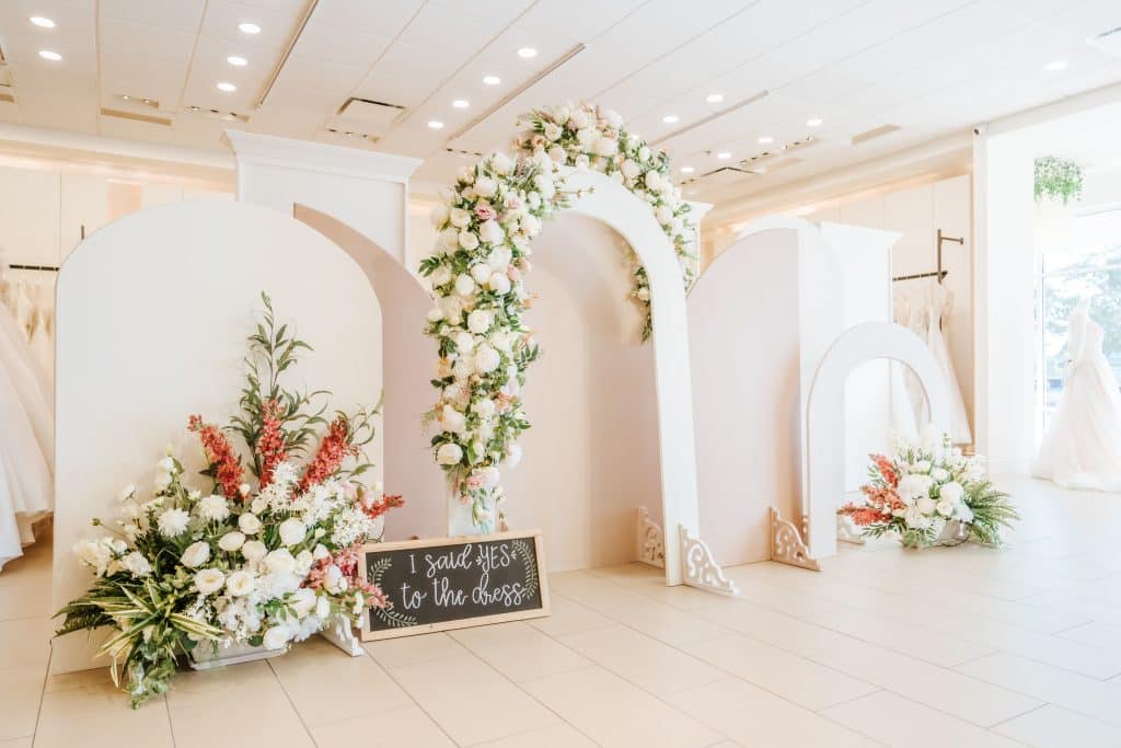 Lily’s Bridal changing rooms for brides