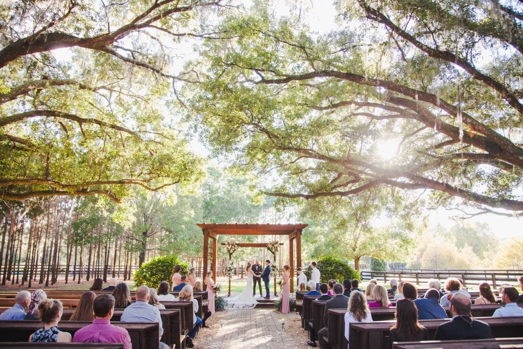 outdoor wedding photographed by Hundreds of Moments Photography
