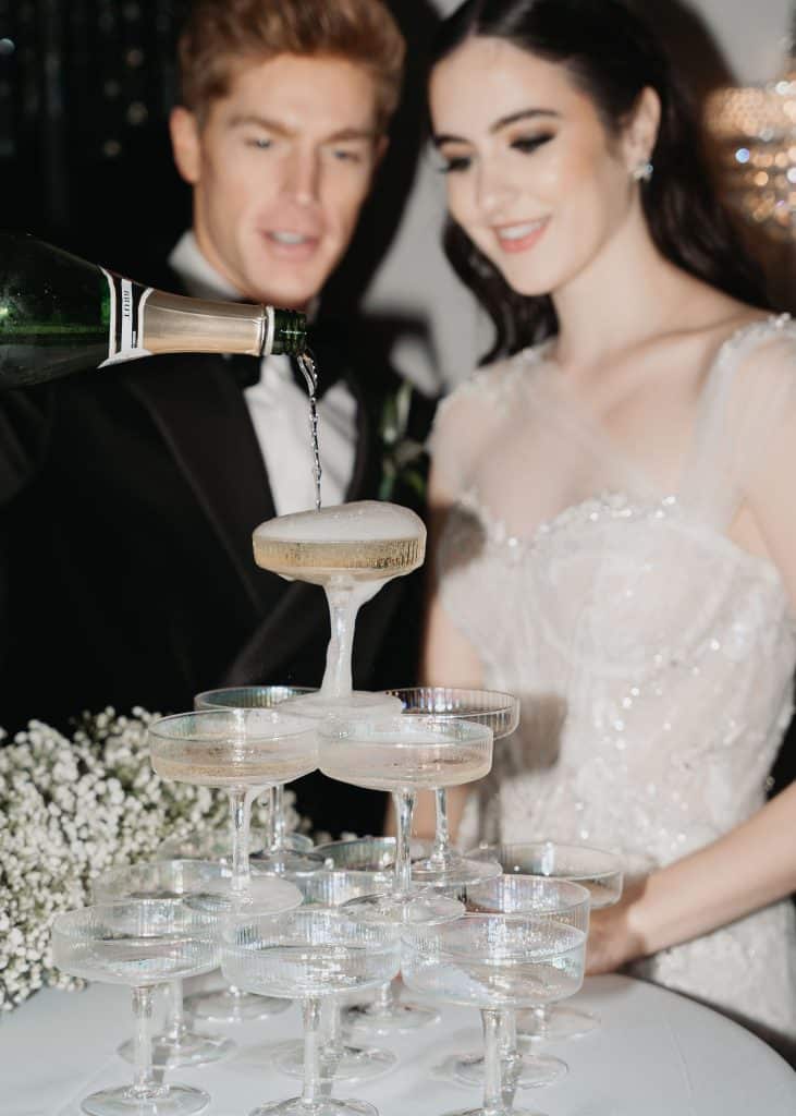 champagne fountain from Echo Event Rentals