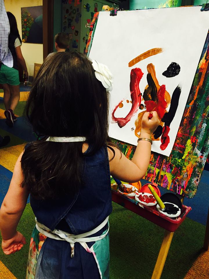artist easel set up for kids painting, Central FL
