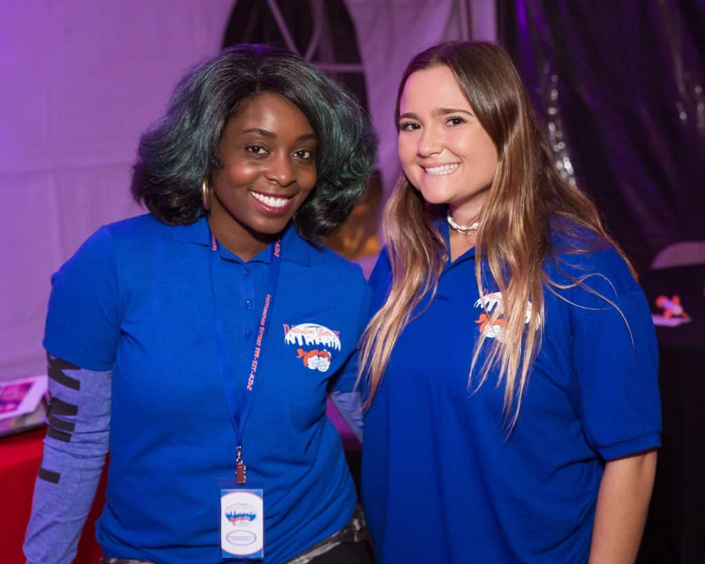 Two staff members posing during an event, Destination Sitters LLC, Central FL