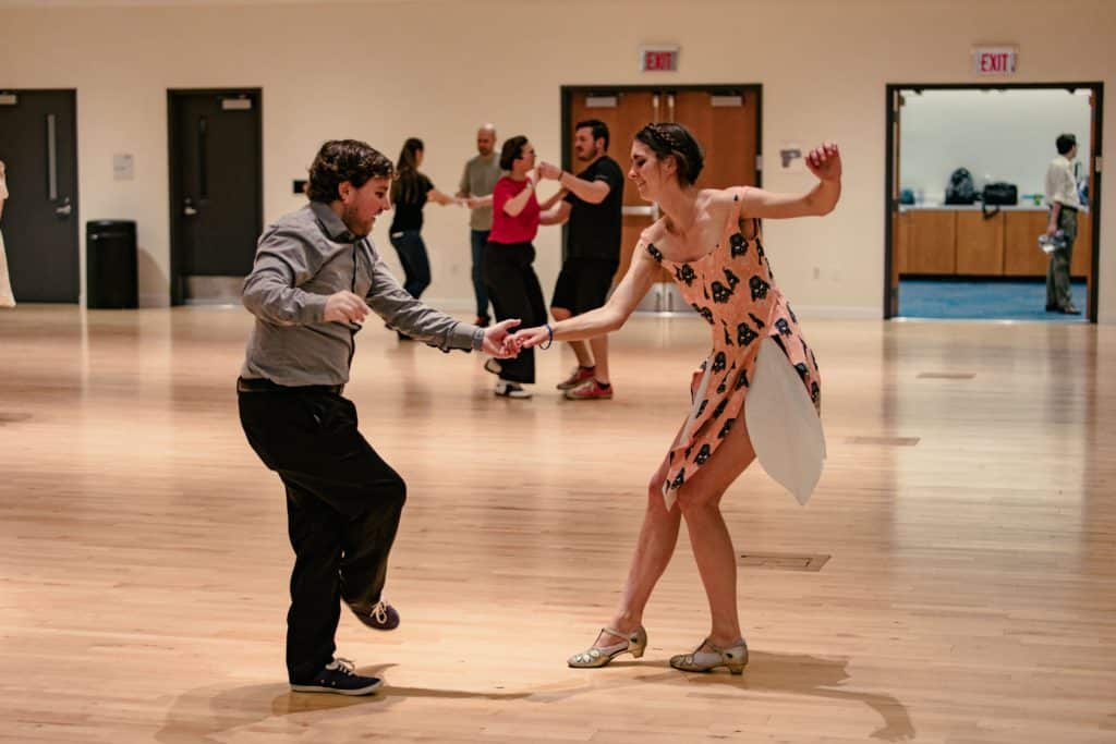 Dance lessons in a ballroom for a few couples, Vintage Dance Company, Central FL
