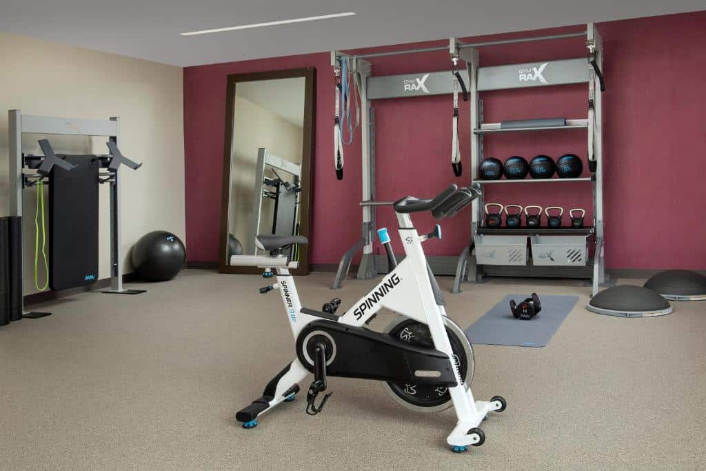 hotel fitness center, weights, cardio, bike, Hilton Garden Inn Orlando Downtown, Central FL