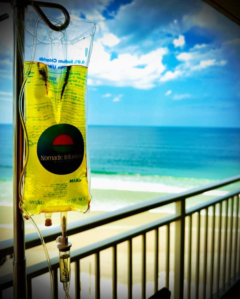 infusions on a balcony near the beach, Orlando, FL