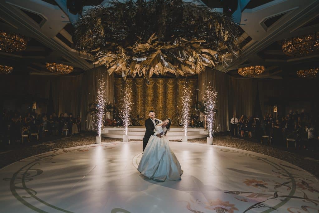 bride and groom dancing in the ballroom, Four Seasons Orlando at Walt Disney World Resort, Orlando