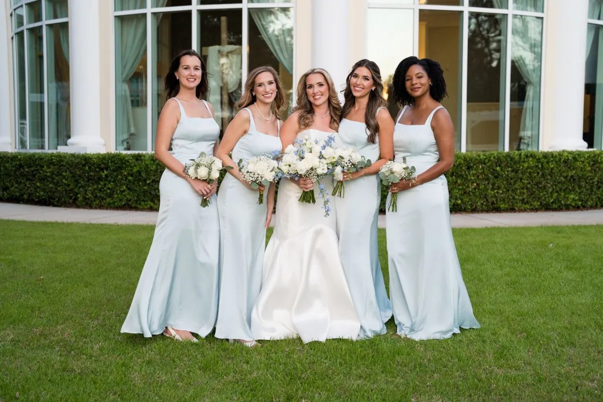 Bride and bridesmaids at Lake Mary Event Center