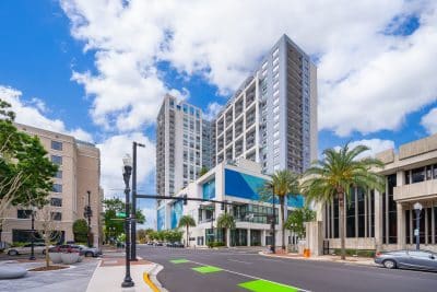 outdoors, street view of Eola View, Orlando, FL