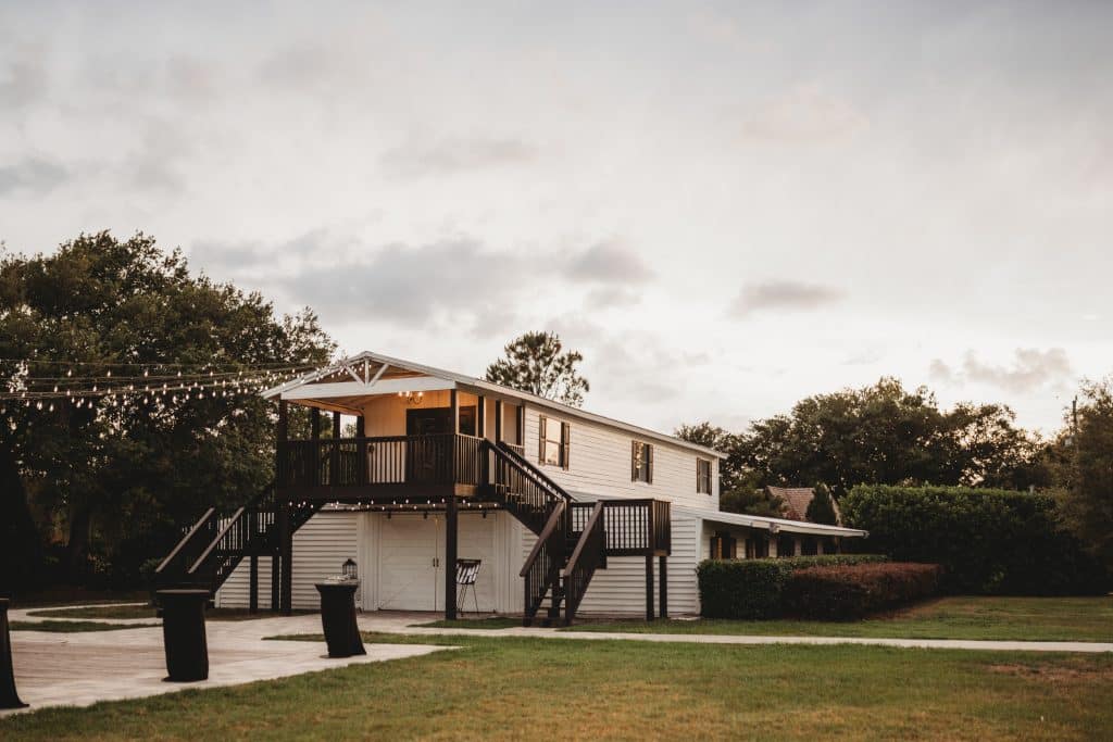 view from the back of the Enchanting Barn venue, Orlando, FL