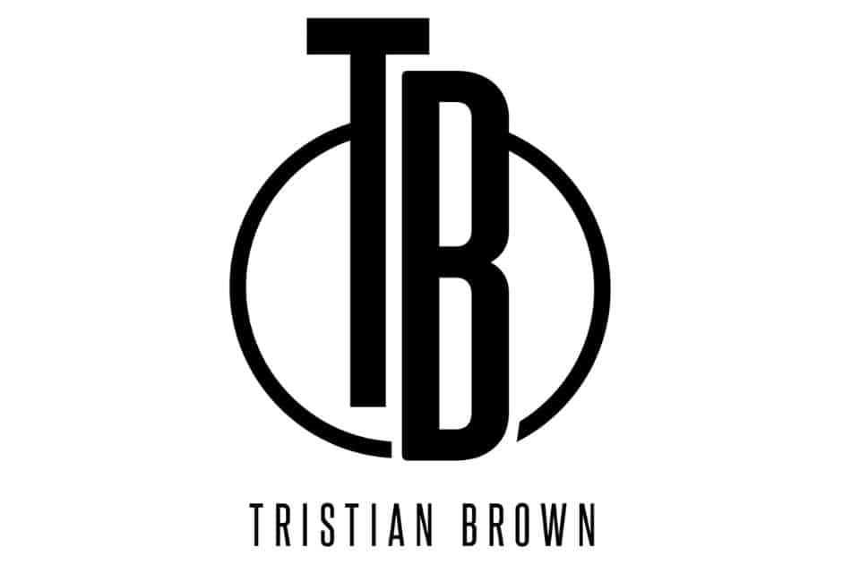 tristian b visuals logo on white background