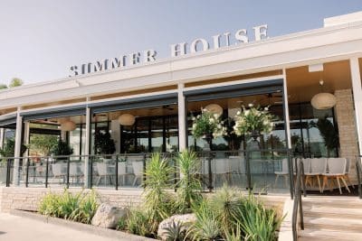 Front entrance of the Summer House on the Lake, Disney Springs, Orlando, FL