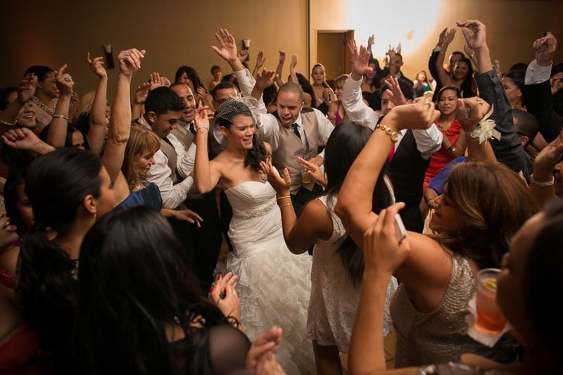 bride and groom dancing on the dance floor at the reception, Falcon's Fire Golf Club, Orlando, FL