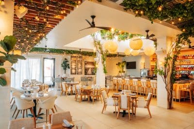 section of the restaurant with the bar area, Summer House on the Lake, Orlando, FL