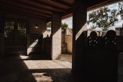 beautiful shadows on the building and outdoor area, Orlando, FL