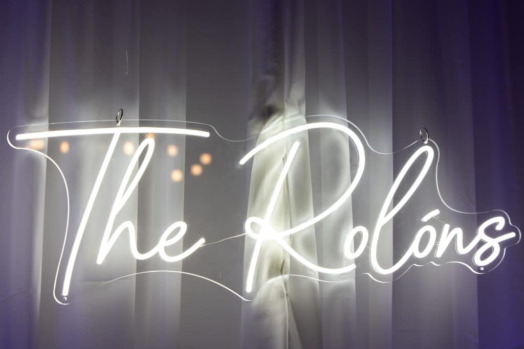 Last name 3d neon sign