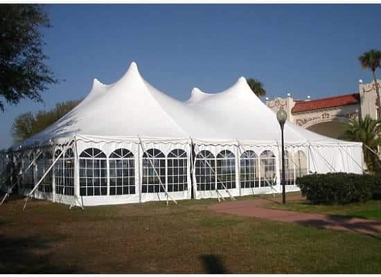 large white tent with clear windows, Party Plus Tents and Events, Orlando, FL