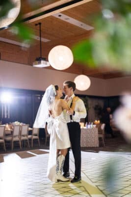 bride and groom dancing at their wedding reception, Orlando, FL