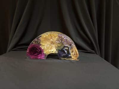 colorful pressed flowers in the shape of a clear rainbow, Lyzmily's Flower Preservation, Orlando, FL