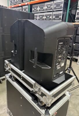 side view of professional speakers equipment, Orlando, FL