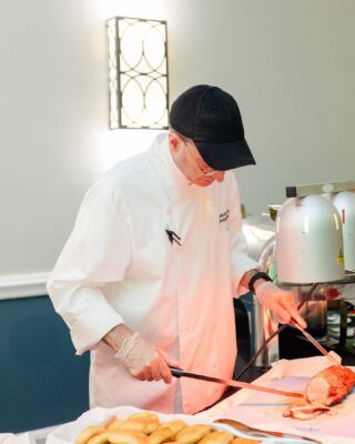 chef at a carving station, catering, hotel, Orlando, FL