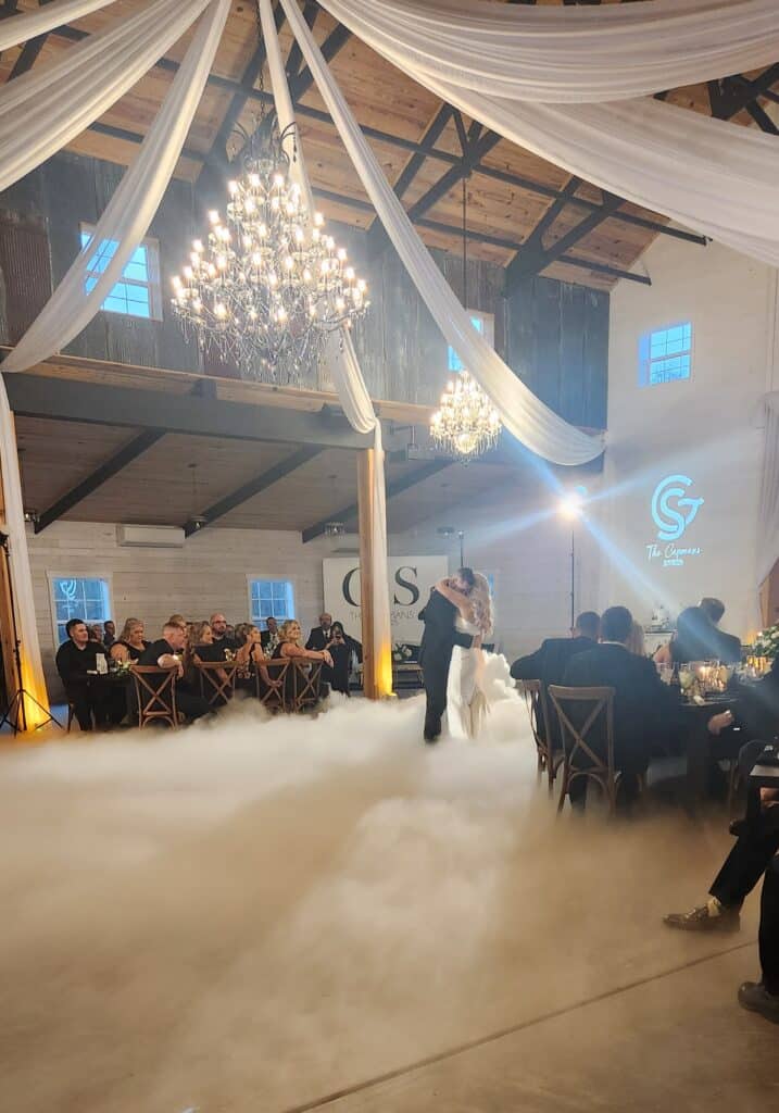 wedding reception, chandelier, dance floor, Legacy at Oak Meadows, Orlando, FL