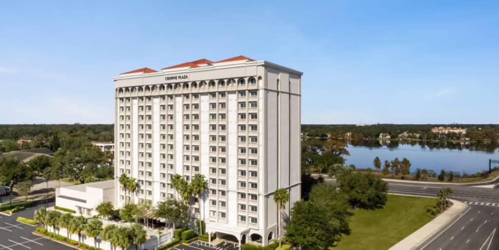 zoomed out view of the hotel, Crowne Plaza Orlando Downtown, Orlando, FL