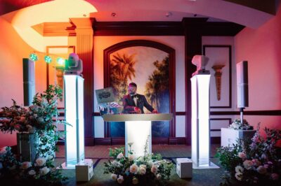 DJ at the reception uplighting, Orlando, FL