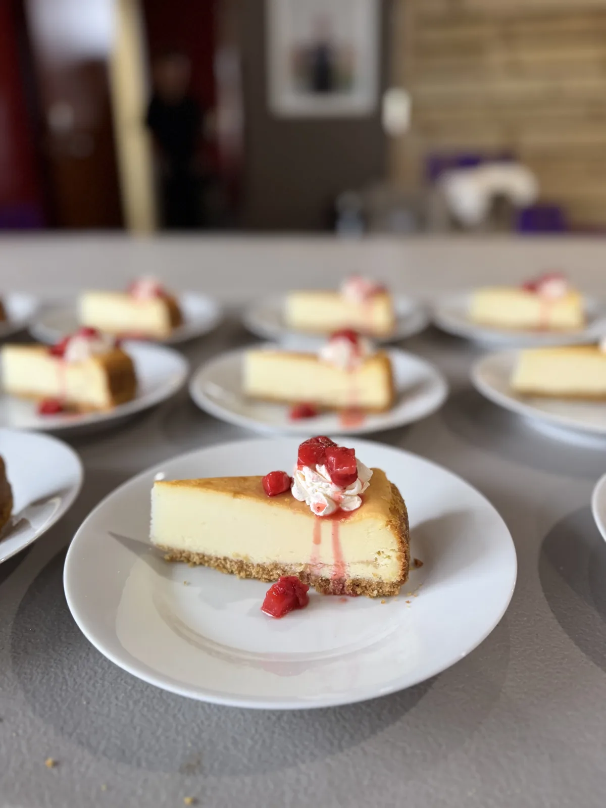 Beautiful plated wedding dessert prepared by Done Wright Culinary Services.
