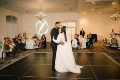 bride and groom dancing at their wedding reception, Orlando, FL